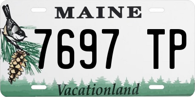 ME license plate 7697TP
