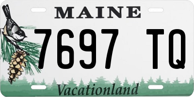 ME license plate 7697TQ