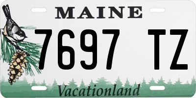 ME license plate 7697TZ
