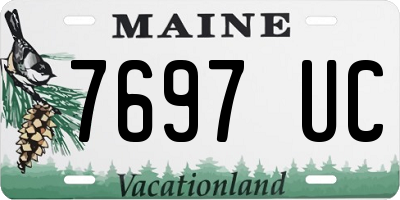 ME license plate 7697UC