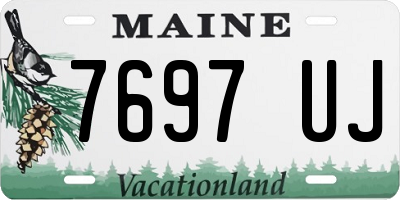 ME license plate 7697UJ