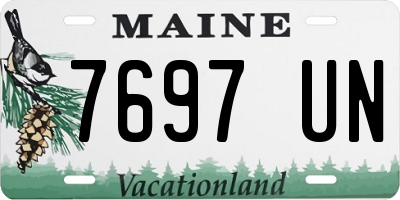 ME license plate 7697UN
