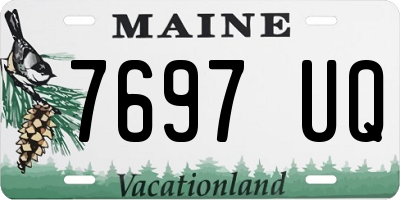 ME license plate 7697UQ