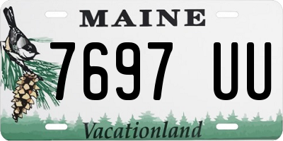 ME license plate 7697UU