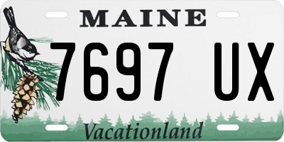 ME license plate 7697UX