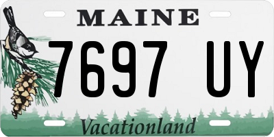 ME license plate 7697UY