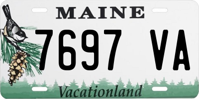 ME license plate 7697VA