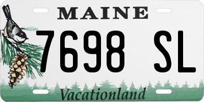 ME license plate 7698SL