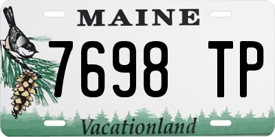 ME license plate 7698TP