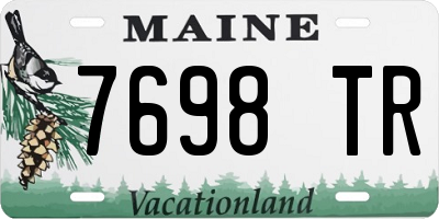 ME license plate 7698TR