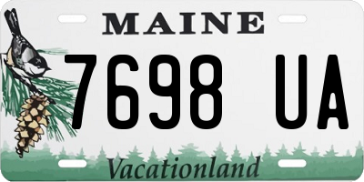 ME license plate 7698UA
