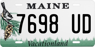 ME license plate 7698UD