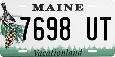 ME license plate 7698UT