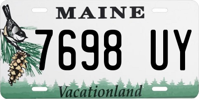 ME license plate 7698UY