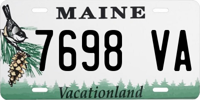 ME license plate 7698VA