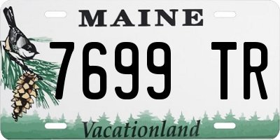 ME license plate 7699TR
