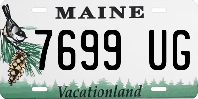 ME license plate 7699UG