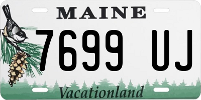 ME license plate 7699UJ