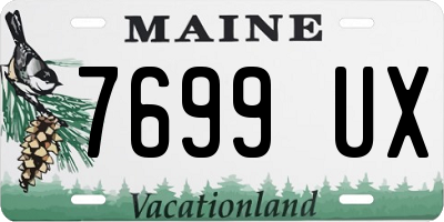 ME license plate 7699UX