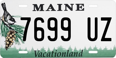 ME license plate 7699UZ