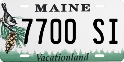 ME license plate 7700SI