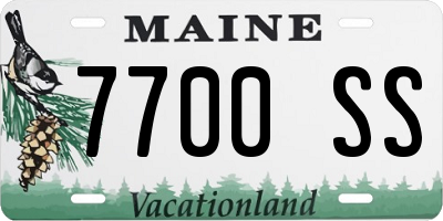 ME license plate 7700SS