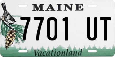 ME license plate 7701UT