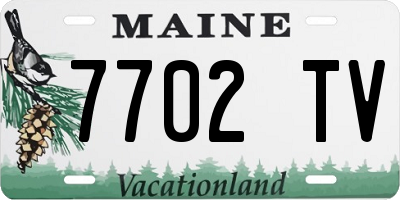 ME license plate 7702TV