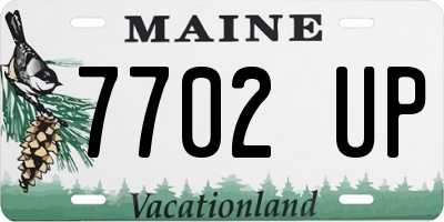 ME license plate 7702UP
