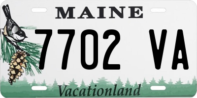 ME license plate 7702VA