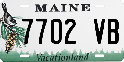 ME license plate 7702VB