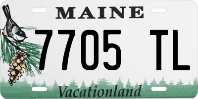 ME license plate 7705TL