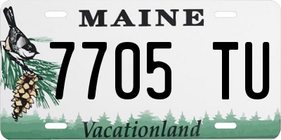 ME license plate 7705TU