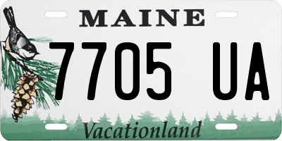 ME license plate 7705UA