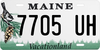 ME license plate 7705UH