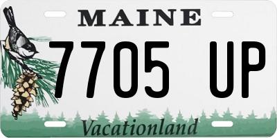 ME license plate 7705UP