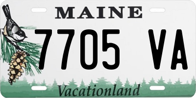 ME license plate 7705VA