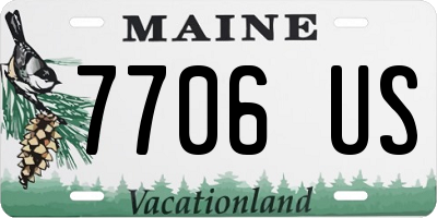 ME license plate 7706US