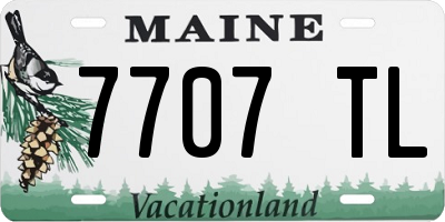 ME license plate 7707TL