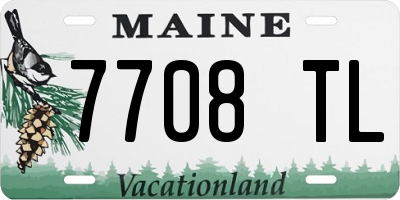 ME license plate 7708TL