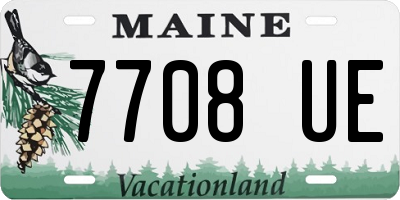ME license plate 7708UE