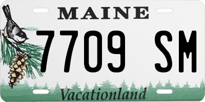 ME license plate 7709SM
