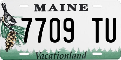 ME license plate 7709TU
