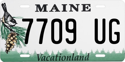ME license plate 7709UG