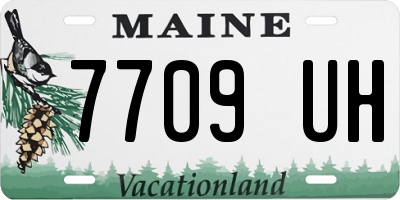 ME license plate 7709UH