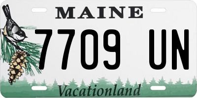 ME license plate 7709UN