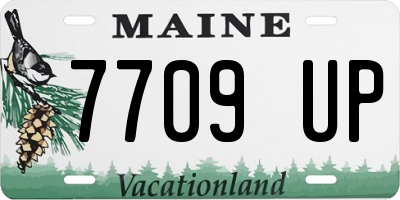 ME license plate 7709UP