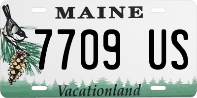 ME license plate 7709US