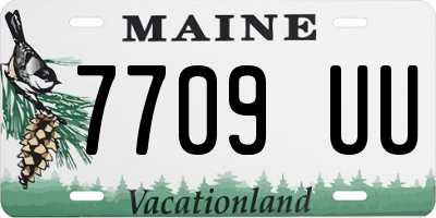 ME license plate 7709UU