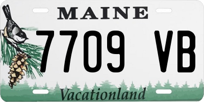ME license plate 7709VB